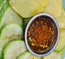 Charcoal-Grilled Potatoes with Small Gourds
