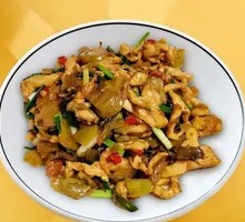 Pickled Vegetable Stir-Fried with Pork Strips
