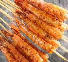 Grilled Live Shrimp Skewers