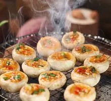 Grilled Mini Mushrooms