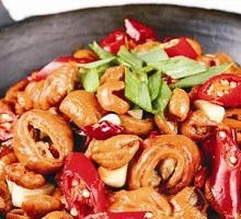 Pork Intestine and Shrimp Medley