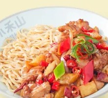 Spicy Stir-Fried Chicken Handmade Noodles