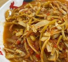 Tomato Banana Flower Stir-fry