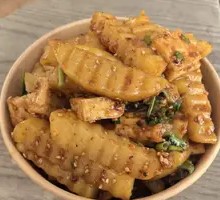 Wolf Tooth Potatoes with Shiping Tofu