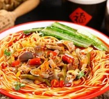 Spicy Pepper Chicken Offal Rice Noodles