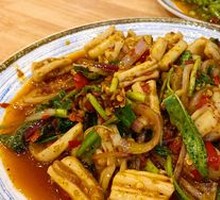 Stir-fried Squid with Houttuynia