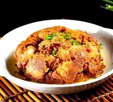 Steamed Pork Ribs with Rice Flour