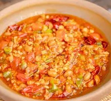 Water Bean Curd with Hair Peppers