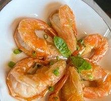 Mustard-flavored Giant Shrimp