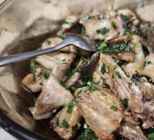 Braised Sea Bass with Scallions