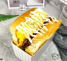 Teriyaki Chicken Thick Omelette Sandwich