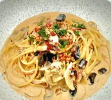 Spicy Beef and Milk Cream Pasta