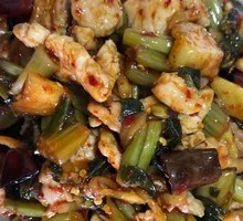 Weishan Pickled Vegetable Stir-Fried with Pork Slices