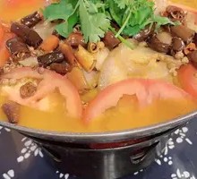 Dried Suancai Red Bean Pork Skin Soup