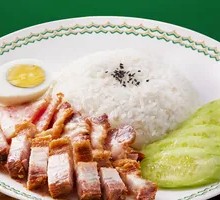 Crispy Roast Pork with Barbecue Pork Rice