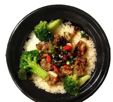 Braised Pork Rib and Dried Mushroom Claypot Rice