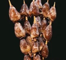 Duck Heart Skewers