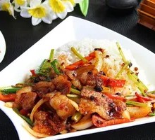 Twice-Cooked Pork Rice Bowl