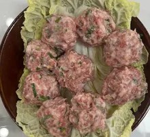 Hand-Pressed Cilantro Meatballs