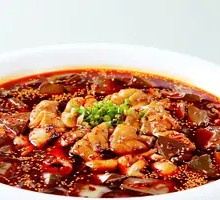Chicken Blood and Pig Intestine Stir-fry