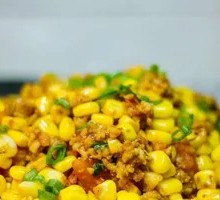 Corn Stir-Fried with Minced Pork