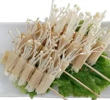 Fried Enoki Mushroom Rolls