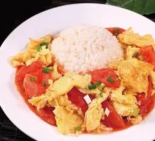 Tomato and Egg Rice Bowl
