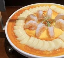 Steamed Egg with Shrimp and Silk Texture