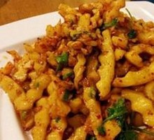 Salted Egg Yolk Potato Slices