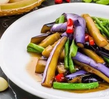 Eggplant with Green Beans Braised