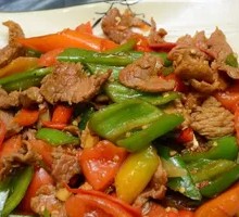 Green Pepper Beef Slices