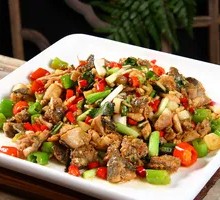 Spicy Green Pepper Chicken