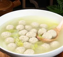 Pork Dumpling and Cabbage Soup