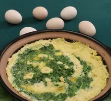 Braised Earth Egg with Shepherd's Purse