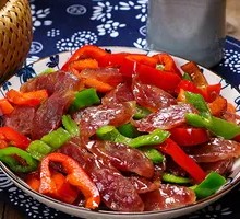 Green Pepper and Sausage Rice Bowl