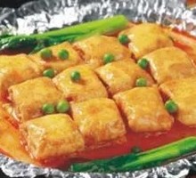 Braised Abalone Sauce Tofu with Egg