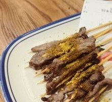A Man Beef Skewers