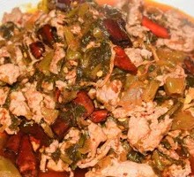 Pickled Vegetable Stir-fried with Pork Slices