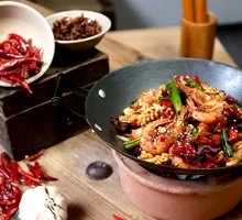 Dry Pot Squid and Shrimp