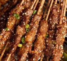 Golden Small Meat Skewers