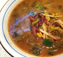 Sour Pickled Vegetable and Red Bean Soup