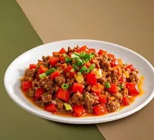 Tomato and Green Pepper Stir-fry with Pork