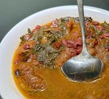 Dried Pickled Vegetable and Red Bean Soup