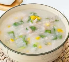 Corn Vegetable Chicken Porridge