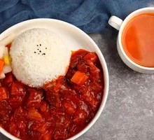 American-style Chili Beef Brisket Risotto