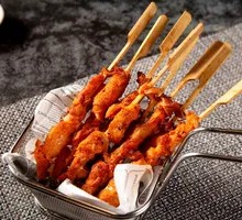 Fried Pork Skewers