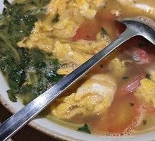 Water Coriander and Egg Soup