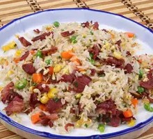 Dried Beef and Egg Fried Rice