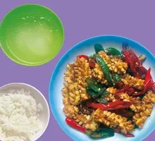 Secret-Recipe Squid Rice Bowl