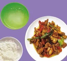 Bell Pepper Chicken Rice Bowl